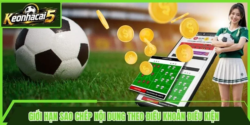 Giới hạn sao chép nội dung theo điều khoản điều kiện